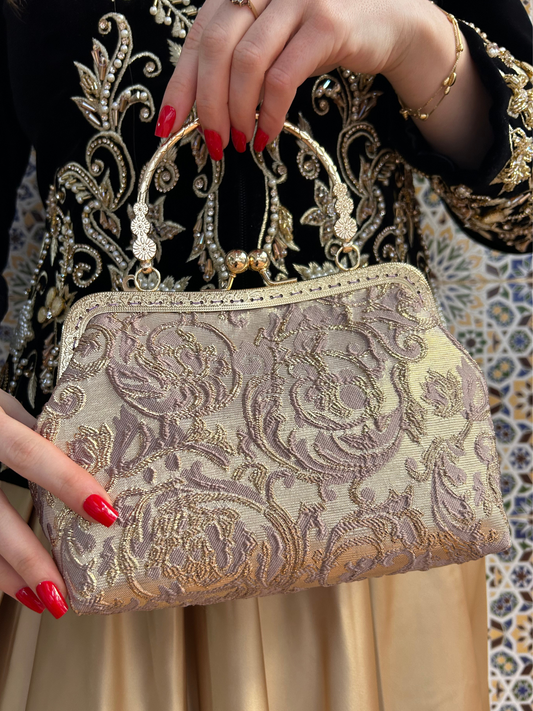 Sac en brocard bronze