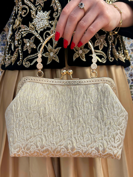 Sac en brocard doré